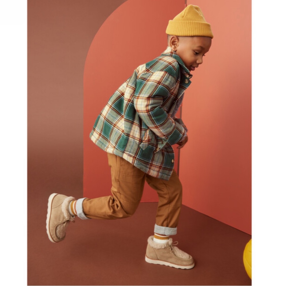 Teddy fleece Plaid Jacket - Picture 2 of 8